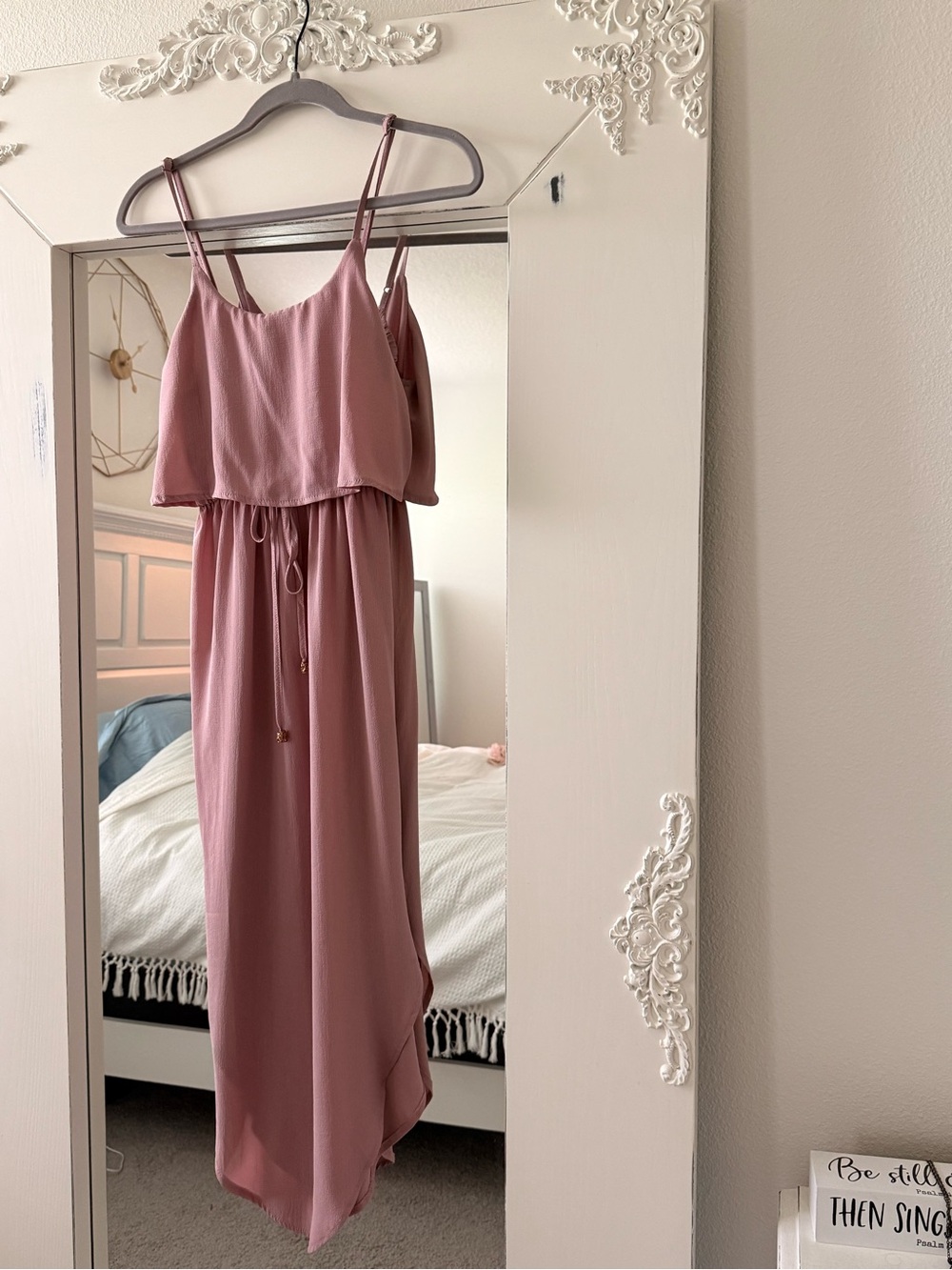 Amazon Rose Pink Double-Strap Maxi Dress